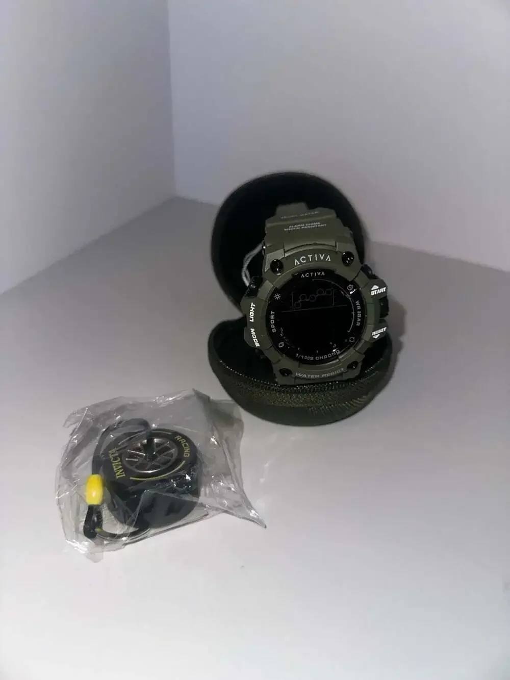 Invicta Activa Digital Chronograph Army Green Men's Sport Watch with Case